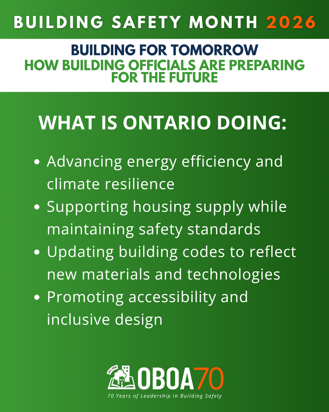 Building for Tomorrow